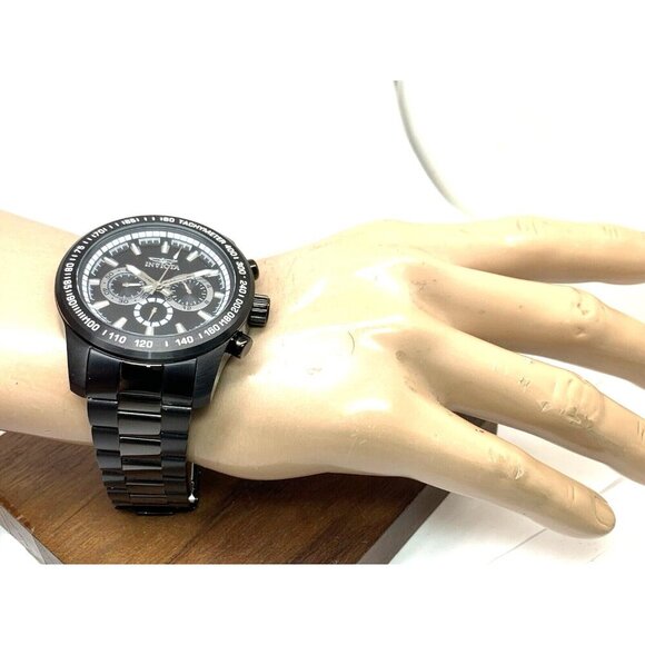 Invicta Men's Watch 21815 Speedway Quartz Black White Dial Stainless Steel 48mm - Picture 5 of 15